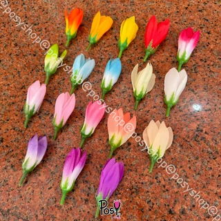 🌷ดอกจำปีจำปาผ้า จำปีจำปาปลอม หัวดอกจำปี (Artificial Fabric Champaca)🌷 กลีบยาว 5 ซม มีรูร้อยเข็ม เริ่ม 40 บาท มีขายส่ง ✅