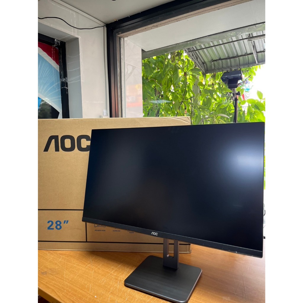 [สินค้าตัวโชว์] Monitor AOC 28" (A1-U28P2U/BS/67) IPS, DP, HDMI, 4K 60Hz