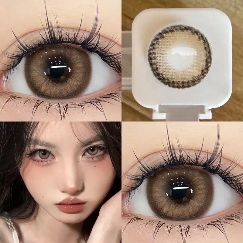 （COD）คอนแทคเลนส์สี 1 คู่ คอนแทคเลนส์ คอนแทคเลนส์ brown คอนแทคเลนส์ mini คอนแทคเลนส์รายวัน คอนแทคเลนส