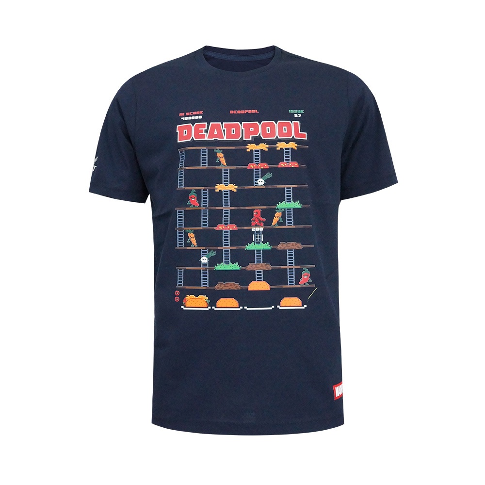 FBT x MARVEL Dead Pool เสื้อคอกลม ใส่ลำลอง เสื้อยืดคอกลมแฟชั่น รหัส D2T228