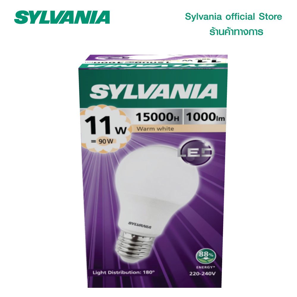 หลอดไฟ LED SYLVANIA ToLEDo Basic Plus A60 11W ขั้ว E27 แสง WarmWhite