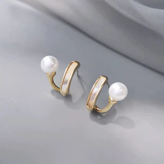ต่างหูไข่มุก สไตล์เกาหลี Sasa Earrings (รหัสER19)
