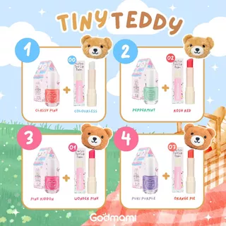 Godmami เซตเครื่องสำอางออร์แกนิกสำหรับเด็ก รุ่น Tiny Teddy Mini Makeup Set