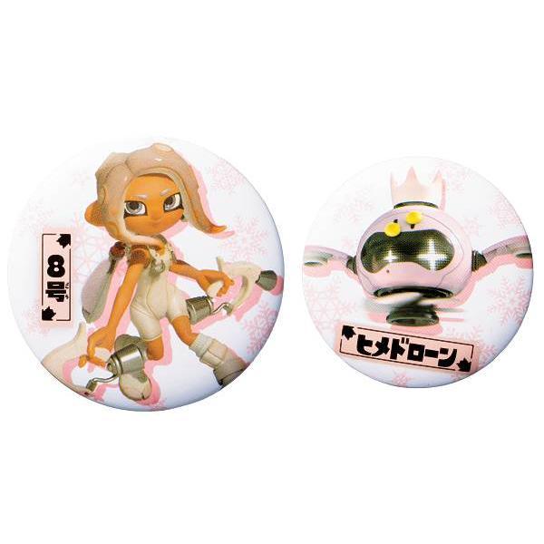 Splatoon3 Side Order SP Badge Agent 8 (8 Gou) & Pearl Drone (Hime Drone) เข็มกลัดจากเกม Splatoon ภาค3 จาก DLC Side Order