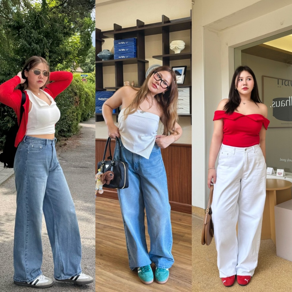 Cherry Baggy Jeans 🍒 กางเกงยีนส์ทรงที่ใส่แล้วเท่ สบาย แต่เก็บเอวอยู่ - Merryhouse