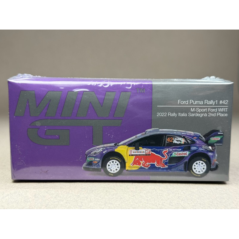 🔹Ford Puma Rally1 #42 M-Sport #627 Ford WRT 2022 Rally Italia Sardegna 2nd Place Scale 1:64 ยี่ห้อ M