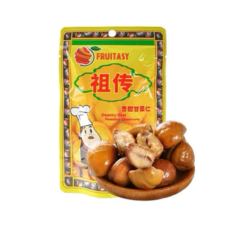 🌰Fruitasy [ 1 ถุง ] เกาลัดอบเจ ปอกเปลือก เนื้อเกาลัดอบสไตล์เกาหลี 80 กรัม บรรจุ 1 ห่อ เกาลัด