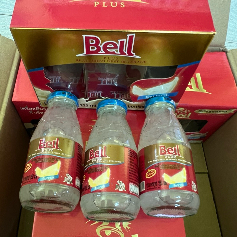 18 ขวด เครื่องดื่ม เบล รังนก แท้ ฝาฟ้า ไซลิทอล คอลลาเจน Bell real bird's nest beverage collagen 250m