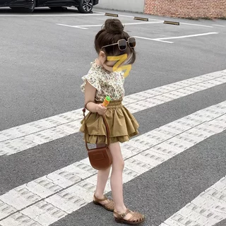 PRINCESS KESLI ชุดเซ็ทกระโปรงเด็กผู้หญิงมาใหม่ ชุดเซ็ท 2 ชิ้น งานลูกสาว สไตล์เกาหลี 2-12 ปี