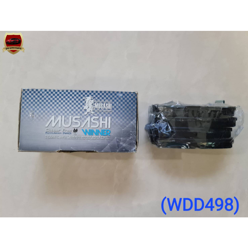 ผ้าดิสเบรคหน้า TOYOTA LAND CRUISER HDJ100ปี98-2007,HZJ71V ,HZJ74-76K ปี99-2004 ยี่ห้อ MUSASHI ชุดละ6
