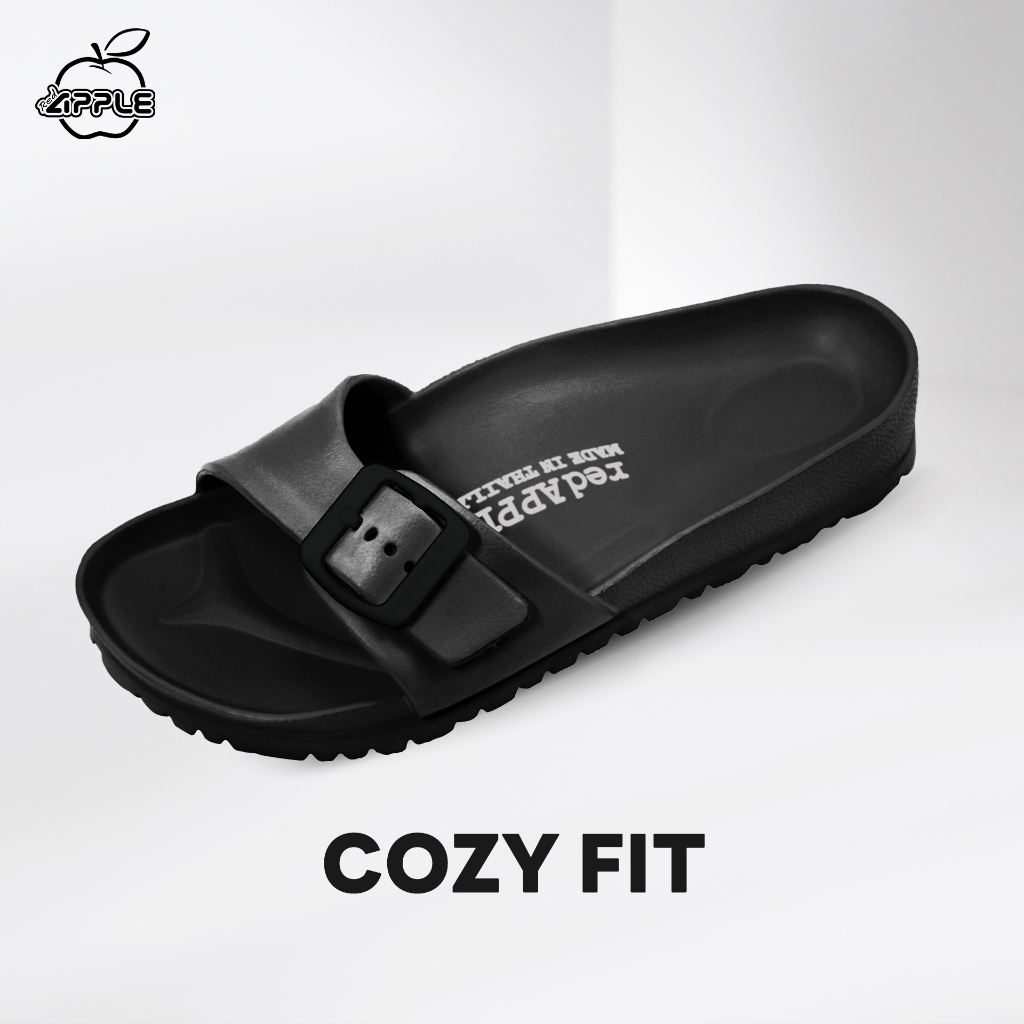 Red Apple รองเท้าแตะ รุ่น BG2561 สีดำ #36 - #44