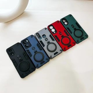 เคสกันกระแทก 2in1 For OPPO Reno14F พร้อมขาตั้ง เคสออปโป้ Reno13 Reno11F Reno12F Reno4 Reno5 Reno6z Reno7z Reno8z Reno8t