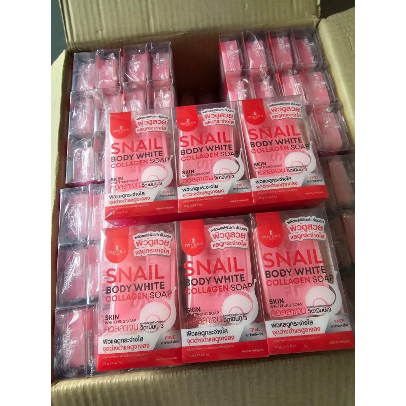 Snail Body White Collagen Soap