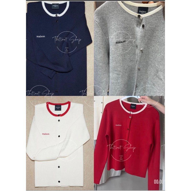 พร้อมส่ง maison KEEPS | Mina Knitted Cardigan เสื้อคาร์ดิแกน ไหมพรม