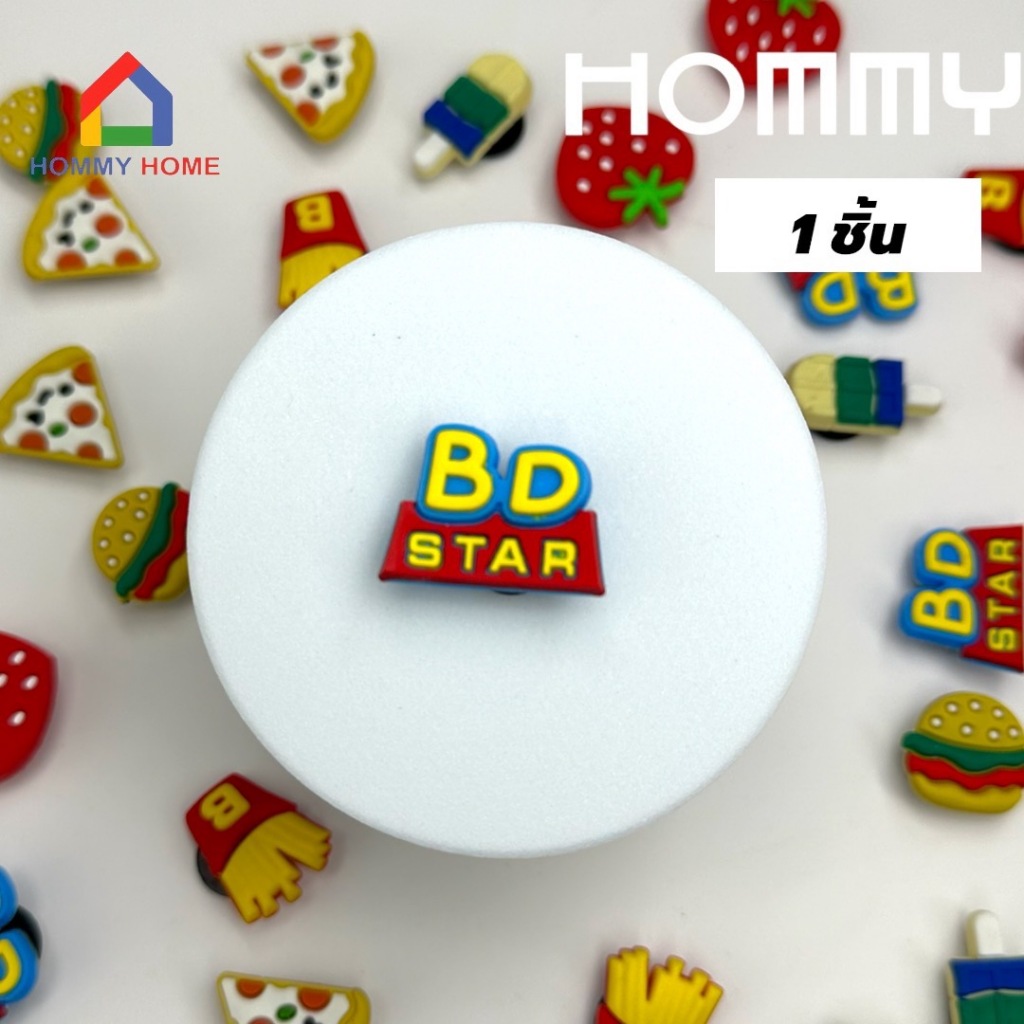 (1ชิ้น) Magnet Jibbitz ตัวการ์ตูนติดรองเท้าหัวโต  รองเท้าแฟชั่น ตัวติดซิลิโคน มีหลายแบบให้เลือก JB - รูปที่ 2