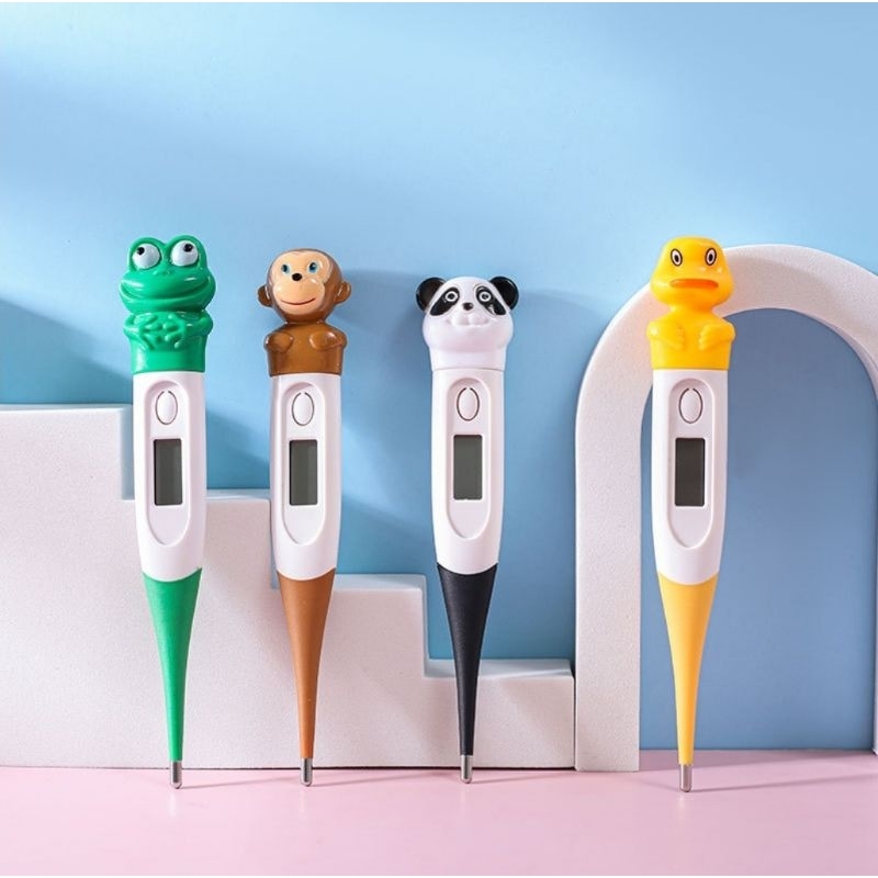 ปรอทวัดไข้ดิจิตอลการ์ตูน พร้อมถ่าน (Digital LCD Thermometer)