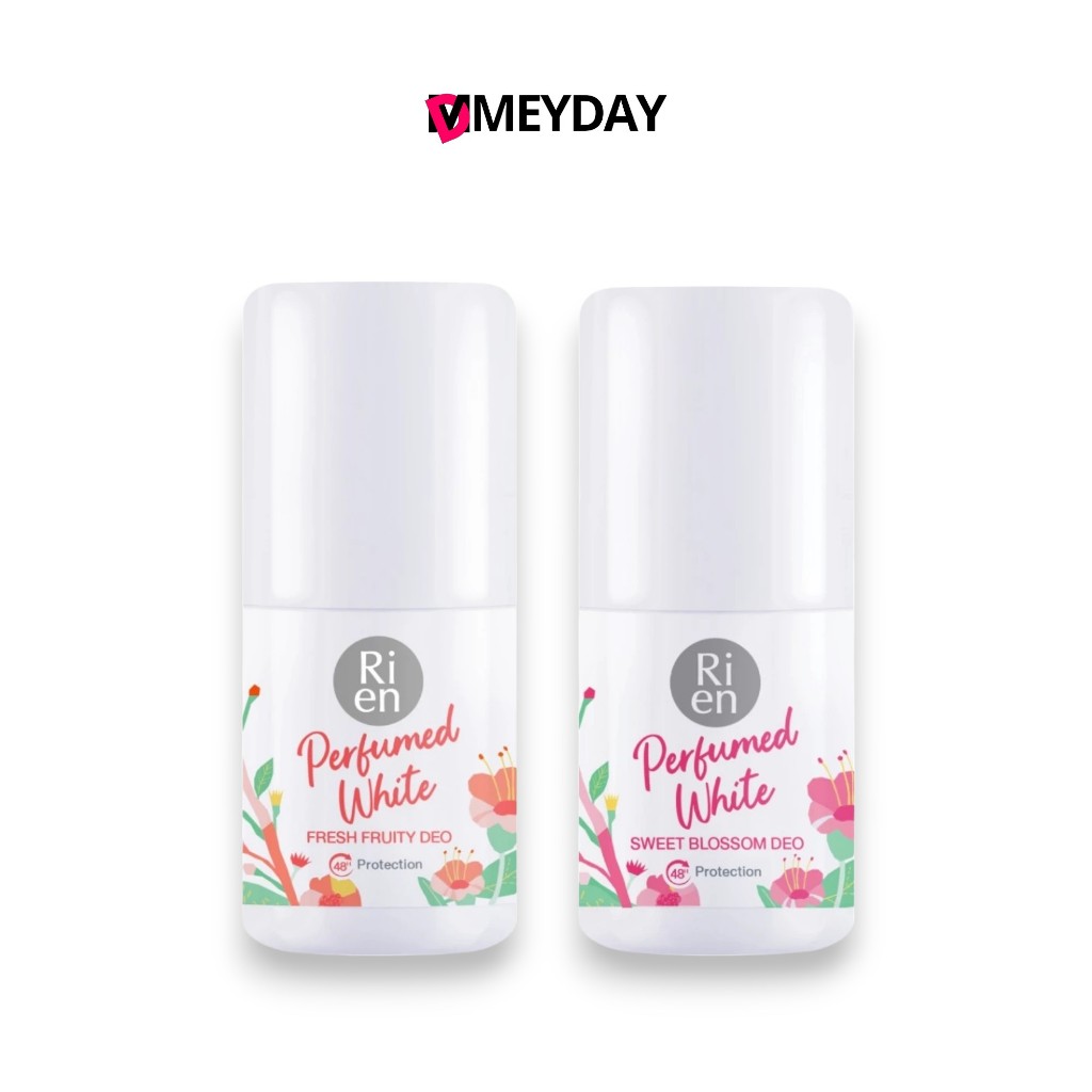 โรลออน ริเอ็น เพอร์ฟูม / RI EN PERFUMED WHITE FRESH FRUITY DEO ผลิตภัณฑ์ลดเหงื่อและระงับกลิ่นกาย กลิ่นหอมสดชื่น 30 ml