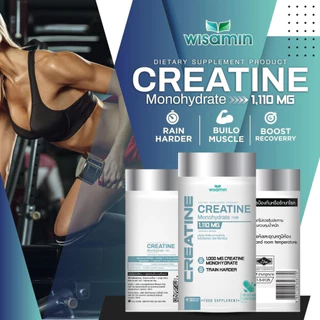 ผลิตภัณฑ์ครีเอทีน โมโนไฮเดรต Creatine Monohydrate 100% ปริมาณ 1,110 mg./แคปซูล ขนาด 1 กระปุก บรรจุ 30 แคปซูล