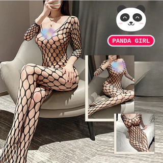 PANDA GIRL เซ็ทชุดนอนตาข่าย รัดรูป ชุดนอนเซ็กซี่ 🥰 ชุดนอนไม่ได้นอน ชุดบอดี้สูท SET-001