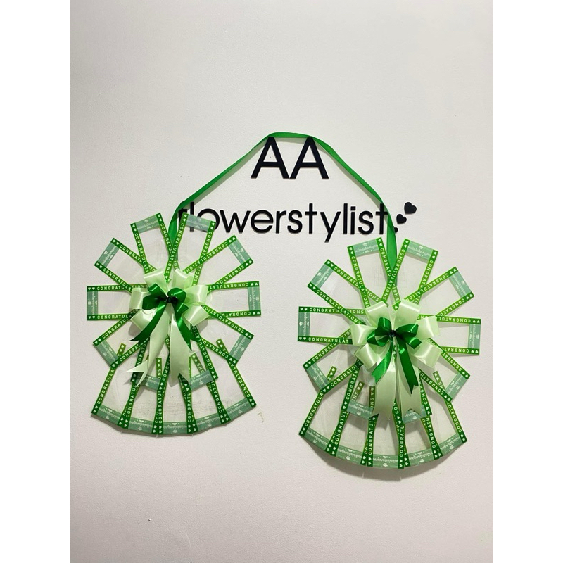 พวงมาลัยธนาบัตร แบบ2ข้าง 30 ใบ ลายแถบ - รูปที่ 2