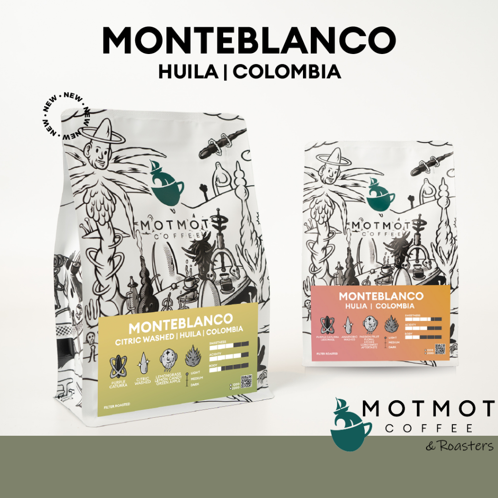Colombia Huila Monteblanco (Anaerobic Washed) | เมล็ดกาแฟคั่ว MOTMOT COFFEE