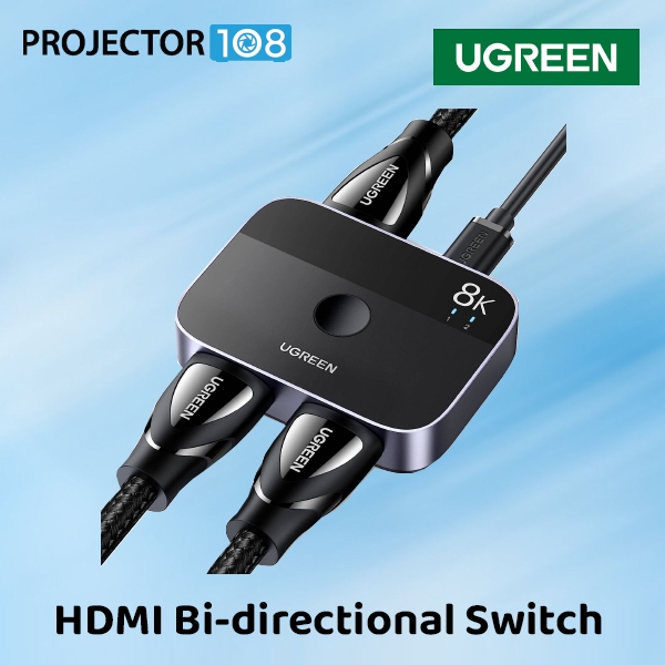 UGREEN #CM561 (P/N:90385) HDMI Switcher 2 in 1 Out, Support 4K 120Hz, 8K 60Hz, Dolby Vision Atmos