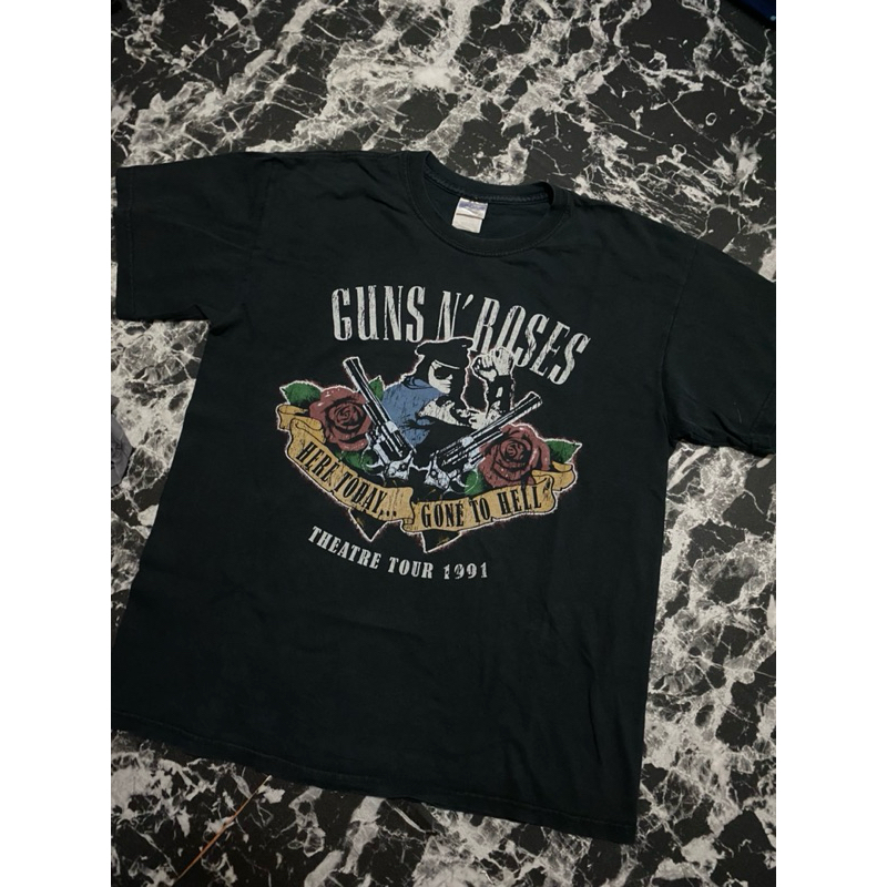 เสื้อวง GUN N ROSES มือสอง