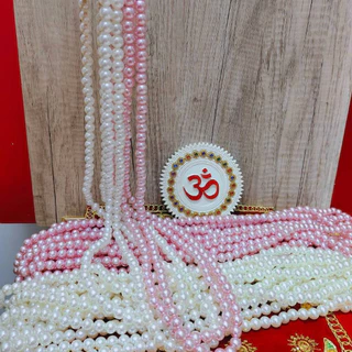 MT-BD7A สร้อยลูกปัดมุก สีครีมมุก 10 มิล ใหญ่ ยาว 108 เม็ด ถวายแด่ พระแม่ลักษมี เจ้าแม่กวนอิม สิ่งศักดิ์สิทธิ ทั้งปวง