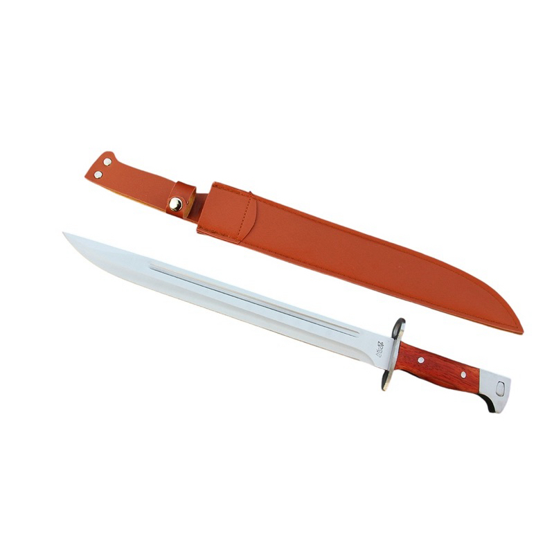 มีดใบตาย มีดAK47 ทรงวินเทจ ด้ามไม้แท้ พร้อมซองหนัง พร้อมส่งด่วนจากไทย