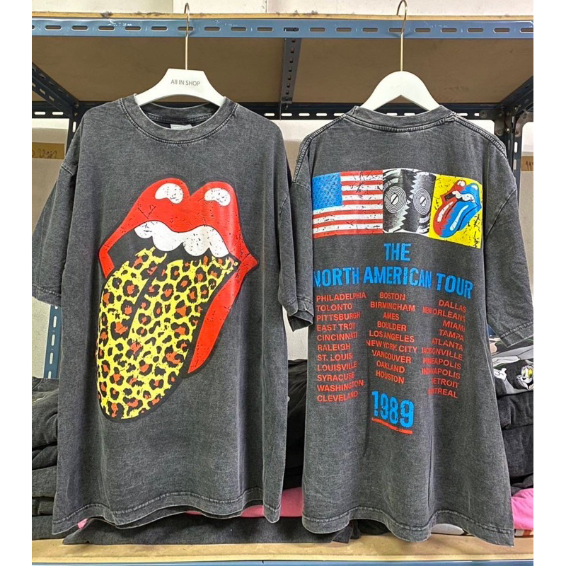 เสื้อยืดโอเวอร์ไซส์ งานผ้าฟอกวินเทจ No.101