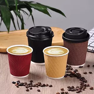 แก้วกาแฟร้อน8ออนซ์ 25ใบ แก้วกาแฟ2ชั้น แก้วกระดาษ แก้วกาแฟร้อนขนาดเล็ก แก้วกาแฟร้อน8ออนซ์ แก้วกาแฟร้อนกระดาษ ช้อน คนกาแฟ