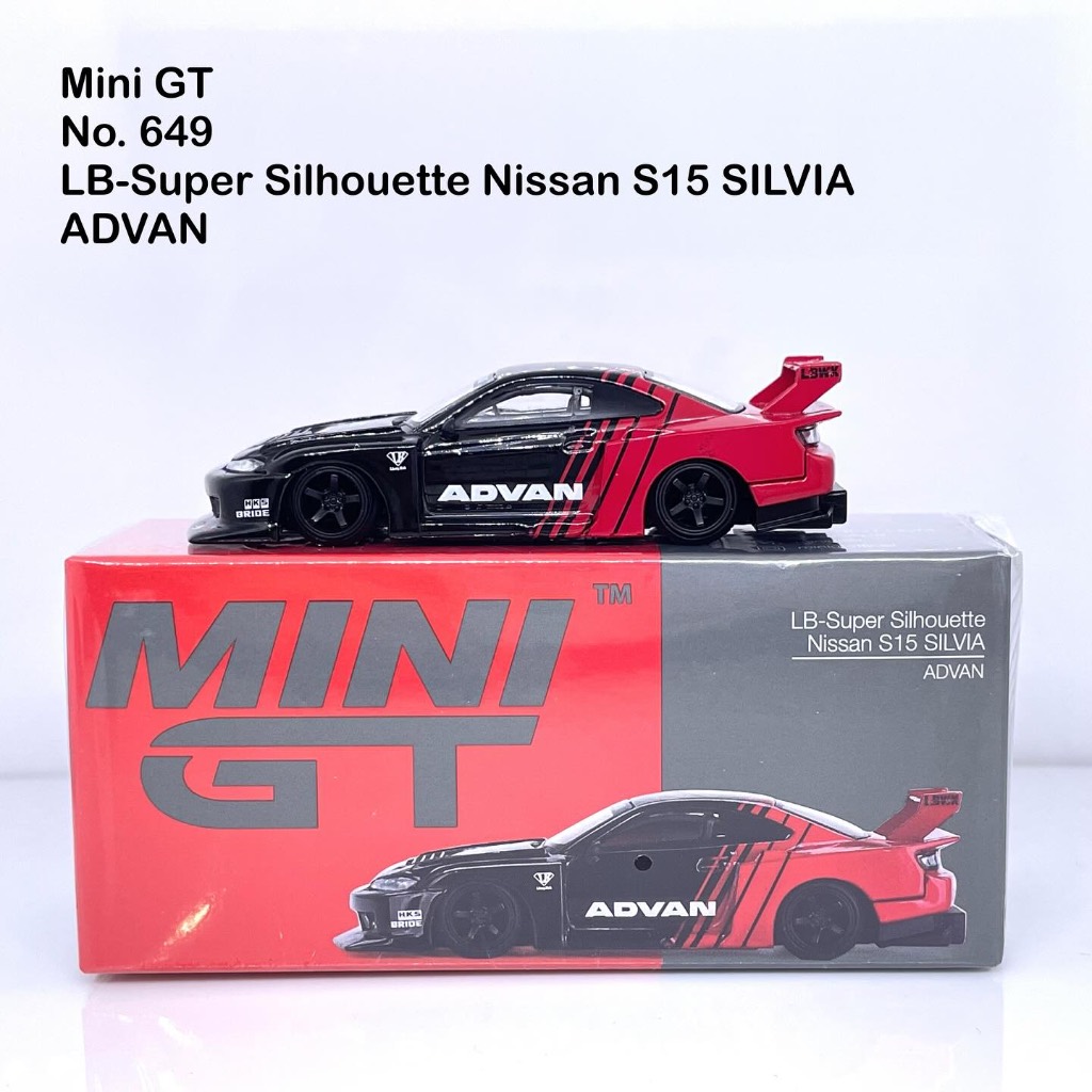 Mini GT 1/64 No.649 Nissan LB-Super Silhouette S15 SILVIA ADVAN
