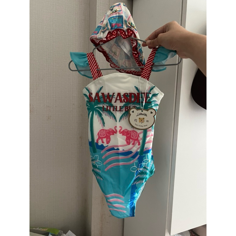 ชุดว่ายน้ำเด็กผู้หญิง Little BLT ไซส์ 2T