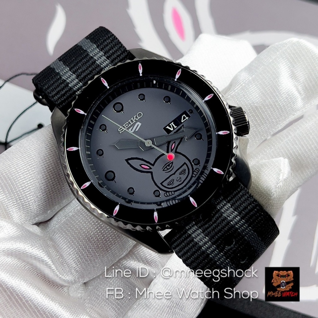 Seiko 5 Sport Automatic Alex Face Black IP Limited 500เรือนในโลก รุ่น SRPG97K