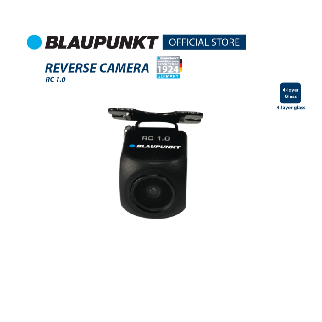 BLAUPUNKT กล้องมองหลังติดรถยนต์รุ่น RC1.0 กันน้ำได้ มุมกว้างแนวนอน 170° Ultra Wide 4 เลนส์