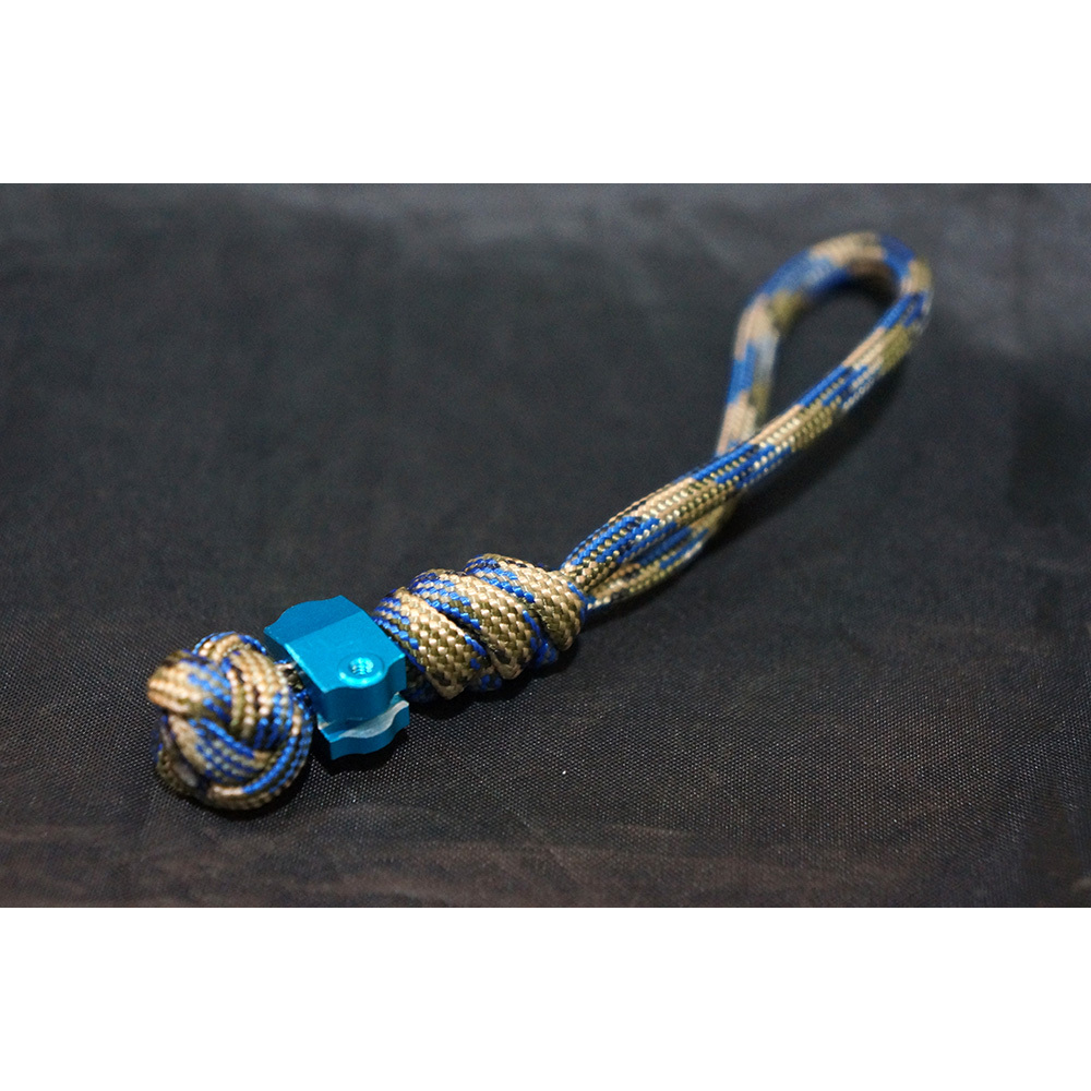 พวงกุณแจ เชือกถัก Handmade Aluminium Paracord 550 Bead Lanyard Pendant เชือกลายใหม่