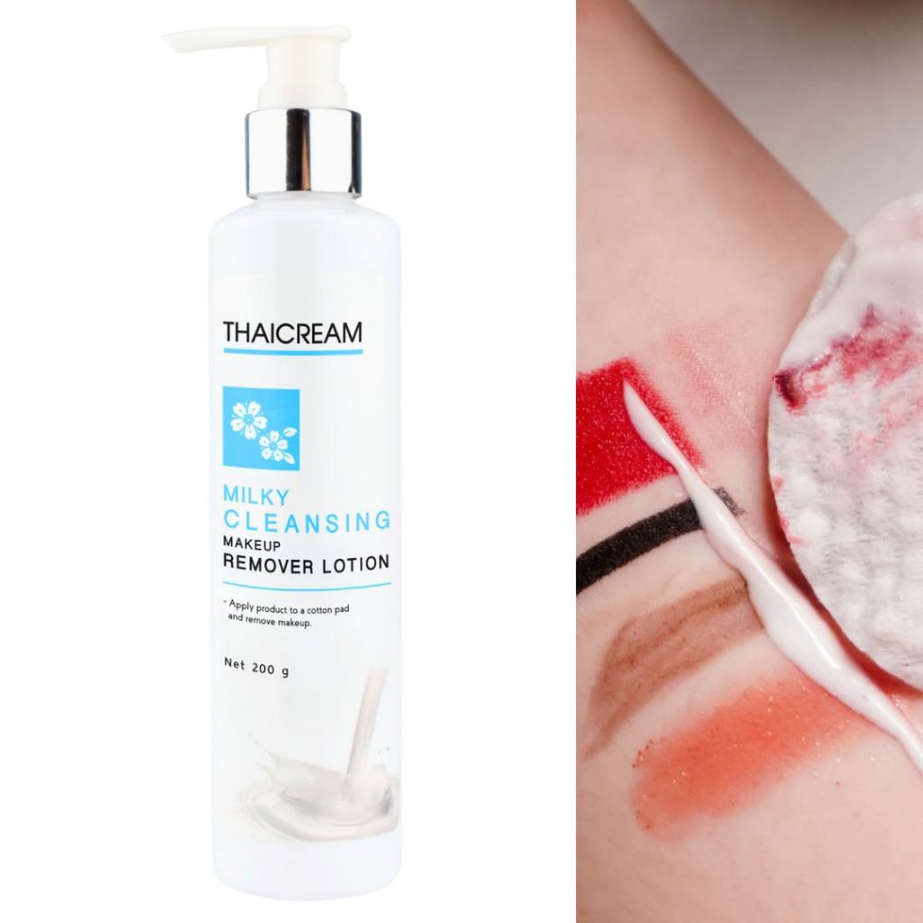 Thaicream คลีนซิ่ง เช็ดเครื่องสําอาง cleansing milk เมกอัพรีมูฟเวอร์  Milky Cleansing Makeup Remover