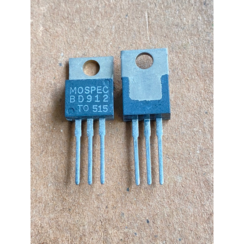 (แพ็ค 1ชิ้น)สินค้าพร้อมส่งในไทย BD912 แบรนด์ MOSPECของแท้ ทรานซิสเตอร์ PNP 15A 100V Transistor BD912