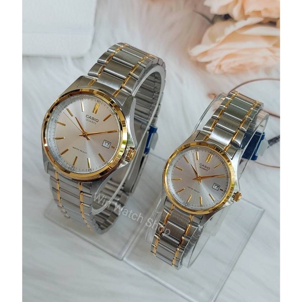 Casio นาฬิกาข้อมือผู้หญิง และผู้ชาย รุ่น LTP-1183G-7A ,MTP-1183G-7A สายสองกษัตริย์ -ของแท้ 100% รับประกัน 1 ปี