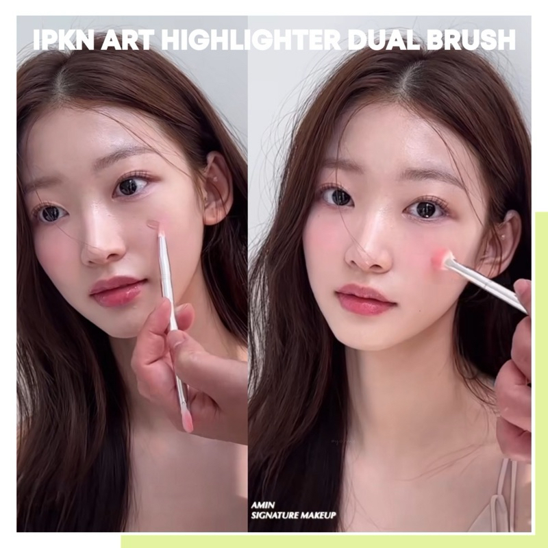 ˘พร้อมส่ง˘ Ipkn - Art highlighter dual brush