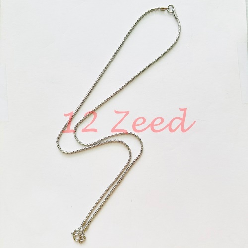 สร้อยคอห้อยพระ 1 องค์มีหลัง (2 องค์) งานสแตนเลส ลายผ่าหวายยาว ขนาด 1.8 มิล สแตนเลสแท้ 100% สร้อยสวมคอ เครื่องประดับ - รูปที่ 2