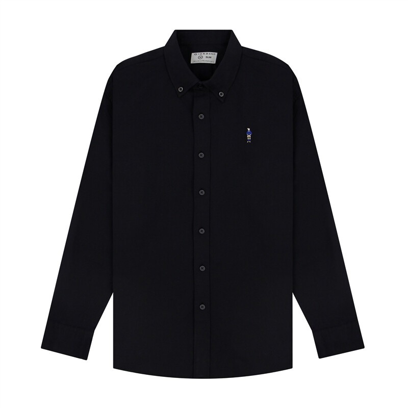 GIORDANO เสื้อเชิ้ตผู้ชาย Men's Slim Oxford Shirts 01044043
