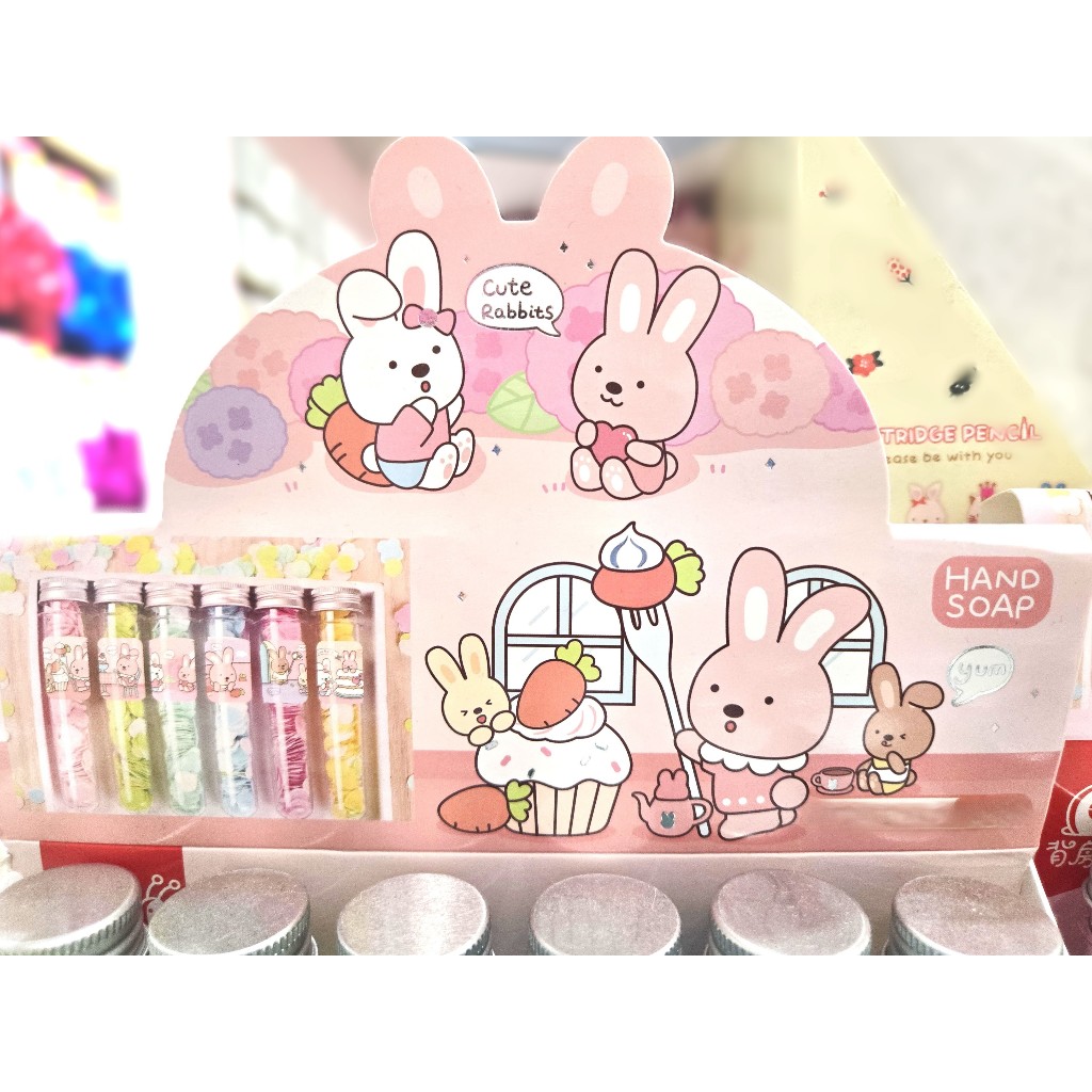 สบู่แผ่นสำหรับล้างมือ สีพาสเทล มุมิสุดน่ารัก