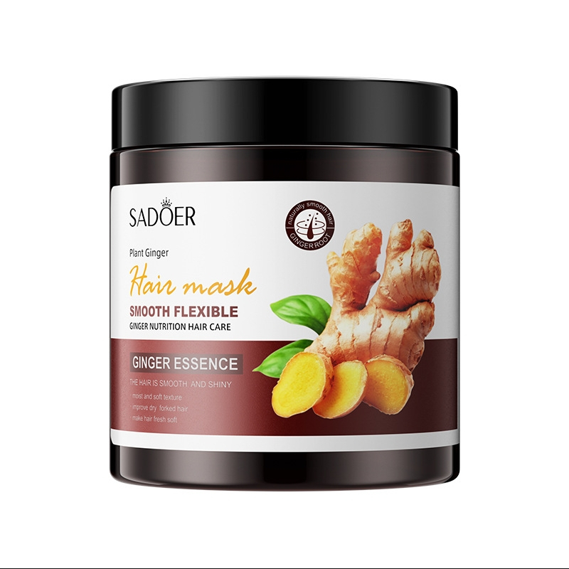 ( มีส่งด่วน ) SADOER Hair Mask Ginger Essence ครีมหมักผมขิง ครีมนวดผมขิง ทรีทเมนท์ขิง บำรุงผม นุ่ม สวย ไม่ชี้ฟู 500g.