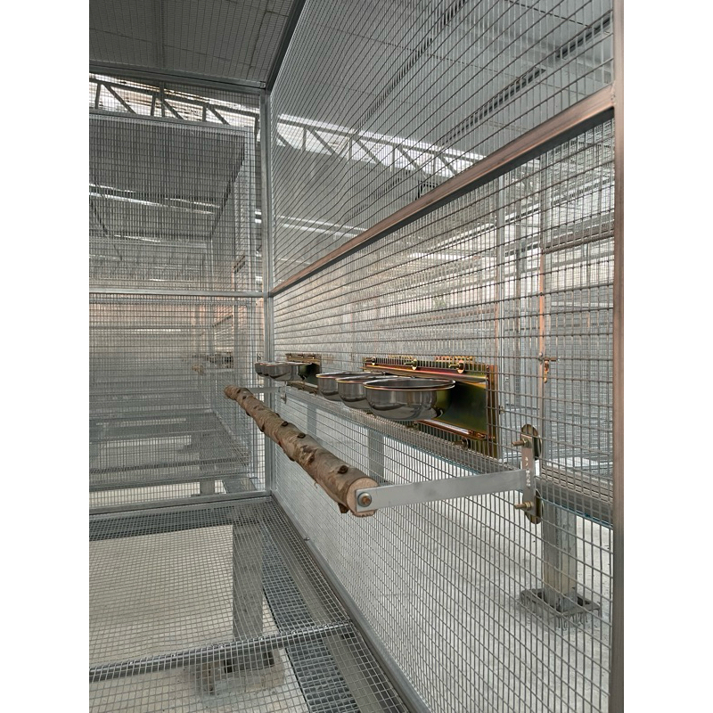 ชุดถ้วยอาหารนกเเก้ว ลิง เมียร์แคทเเบบหมุน3ขัน ชุบกันสนิมอุตสาหกรรม พร้อมอุปกรณ์น้อต ขัน#12 เเละ#15 ซม. - รูปที่ 6