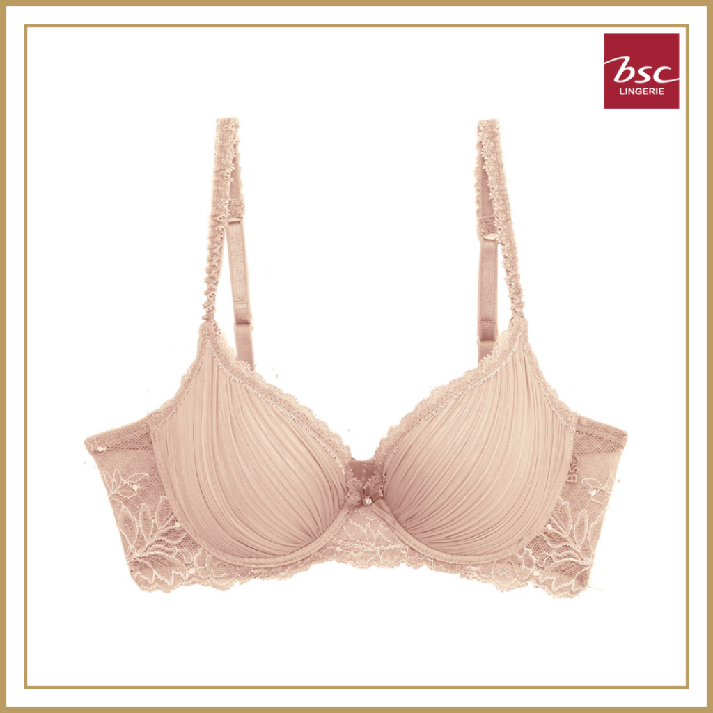 BSC Lingerie ชุดชั้นใน รูปแบบ MOLD BRA แบบมีโครงเสริมฟองน้ำ สีเบจ - BB6152_BE
