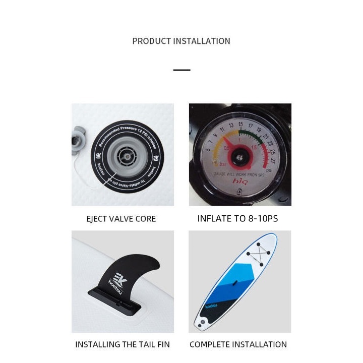 กระดานโต้คลื่น ซัฟบอร์ด บอร์ดยืนพาย surfboard เซิร์ฟบอร์ด กระดานโต้คลื่นที่พองได้ กระดานคายัคยืนพาย - รูปที่ 7