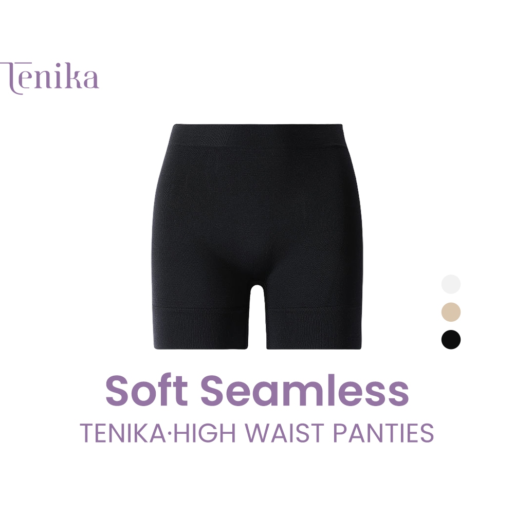 TENIKA กางเกงในผู้หญิงมีขา กางเกงเซฟตี้ ไร้ขอบ ใส่สุดสบาย ยืดกระชับ ผ้านิ่มใส่สบาย ระบายอากาศได้ดี