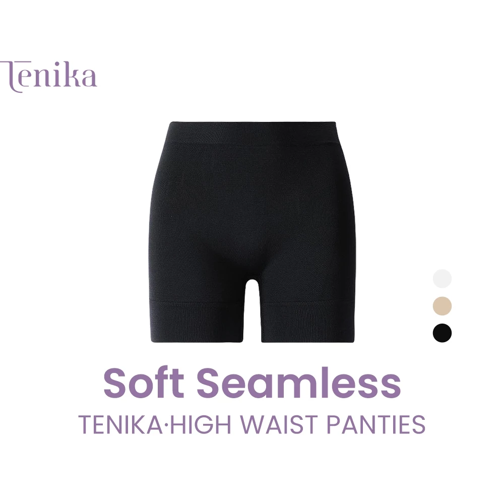 TENIKA กางเกงในผู้หญิงมีขา กางเกงเซฟตี้ ไร้ขอบ ใส่สุดสบาย ยืดกระชับ ผ้านิ่มใส่สบาย ระบายอากาศได้ดี