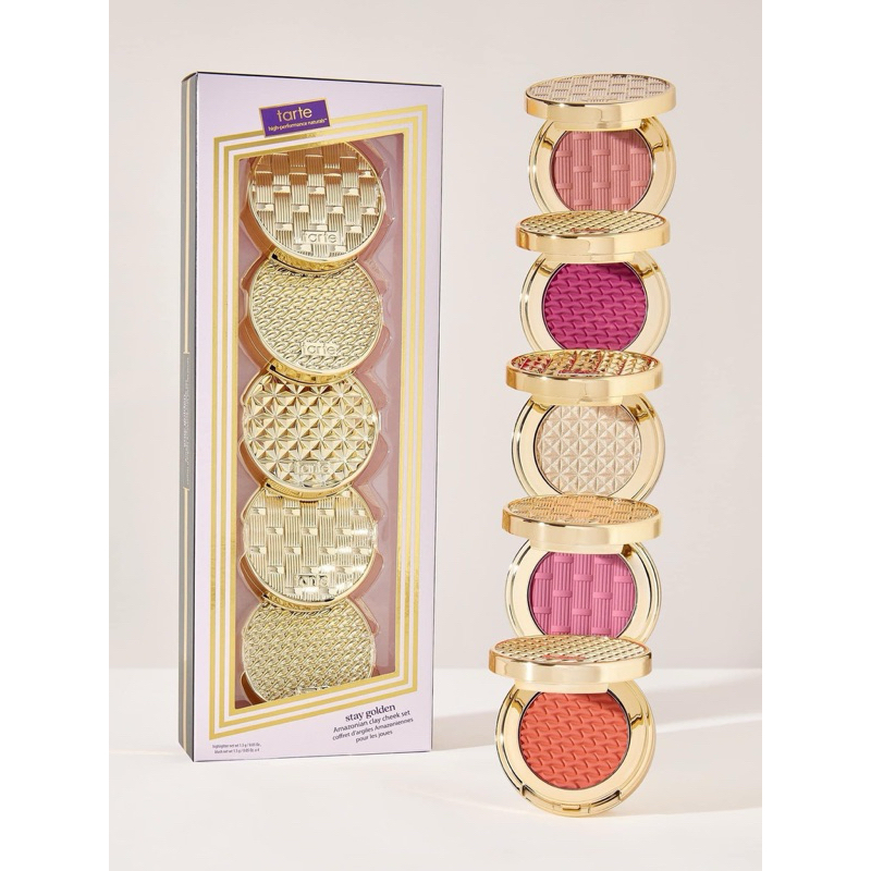 Tarte Stay Golden Amazonian Clay Cheek Set ( แยกขาย )